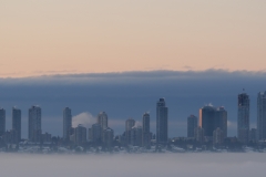 Burnaby skyline in Winter