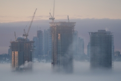 Burnaby skyline in Winter