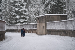 The Cleveland Dam at the Capilano River Regional Park in British Columbia, Canada