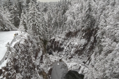 The Cleveland Dam at the Capilano River Regional Park in British Columbia, Canada